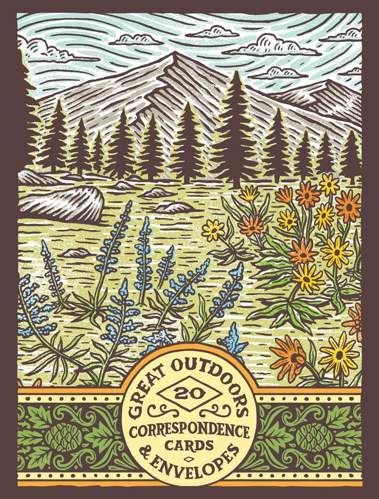 Great Outdoors Correspondence Boxed set of 20 Notecards