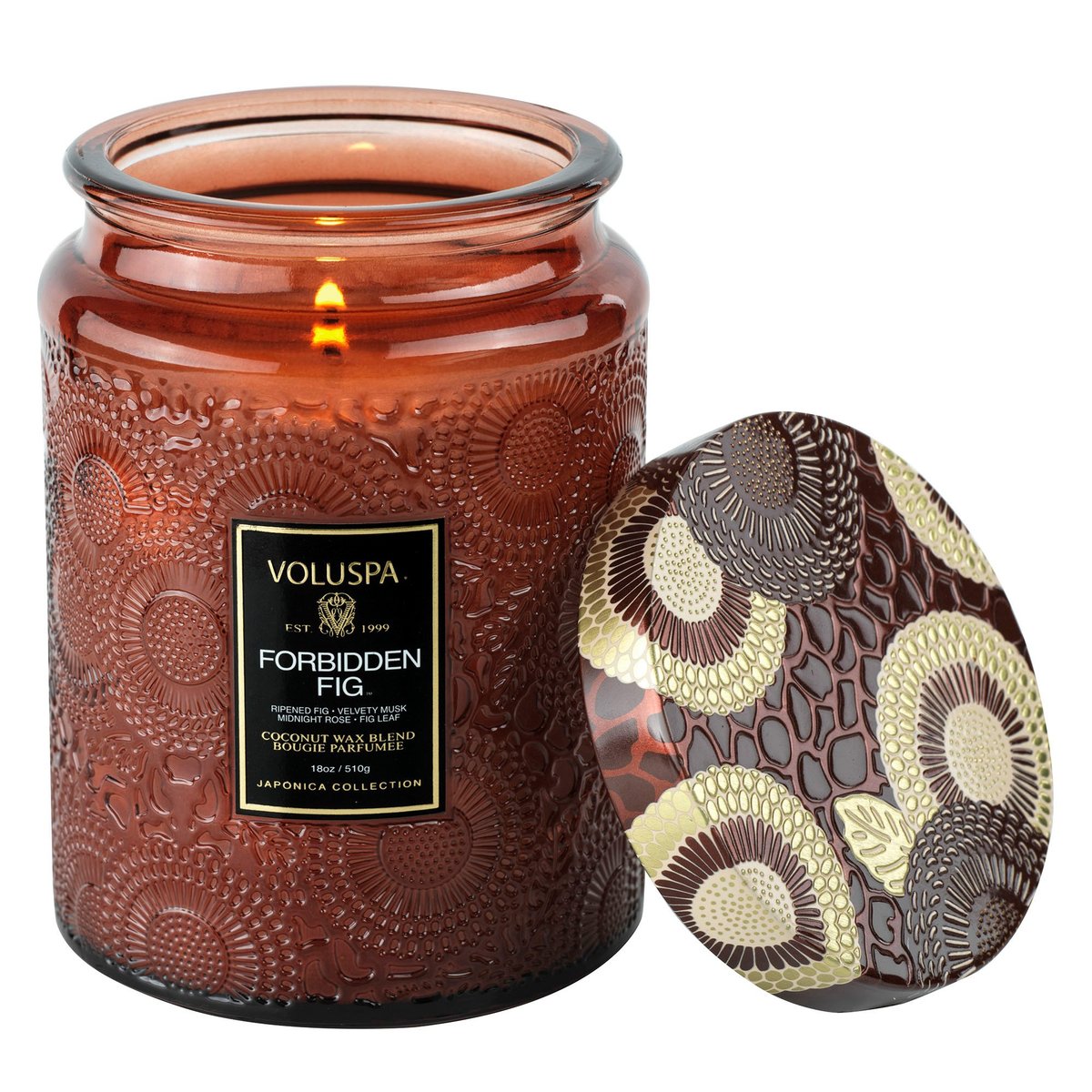 Voluspa Forbidden Fig 18oz Large Jar Candle