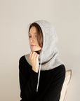 Wool Blended Hoodie Snood