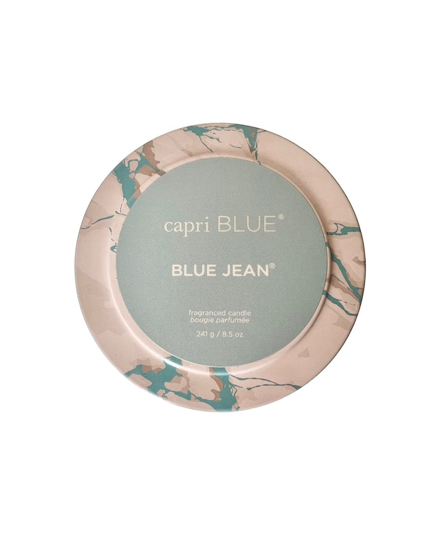 Capri Blue  8.5 OZ Travel Tin Mod Marble Candle