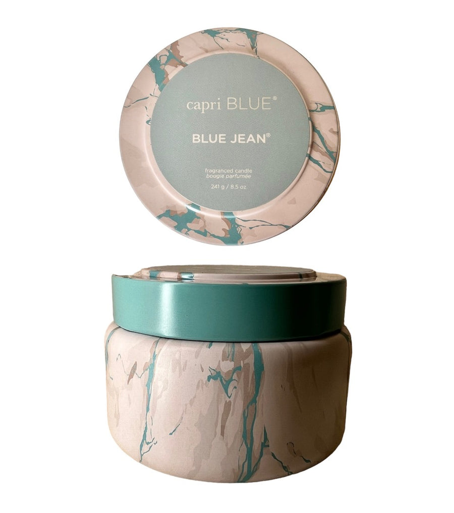 Capri Blue  8.5 OZ Travel Tin Mod Marble Candle