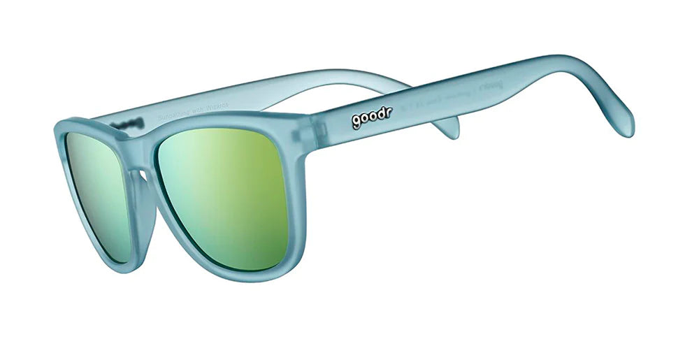 Goodr OG Polarized Sunglasses: Sunbathing with Wizards