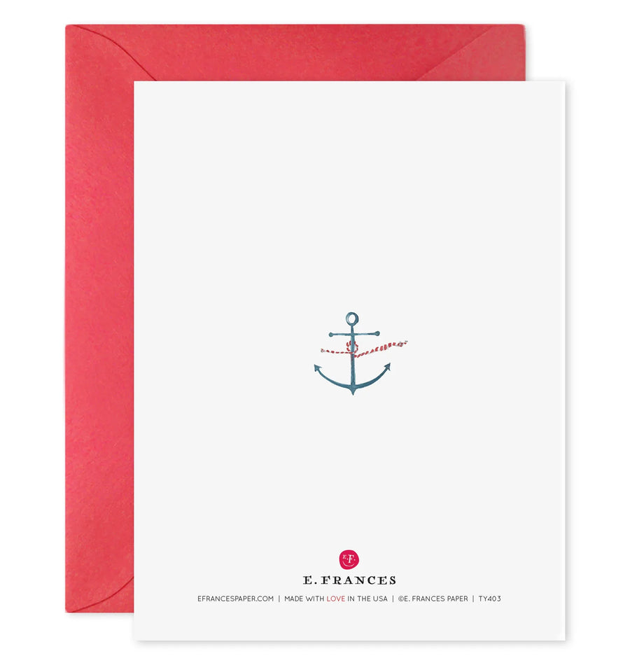 Whale Thanks Card- Box set of 6