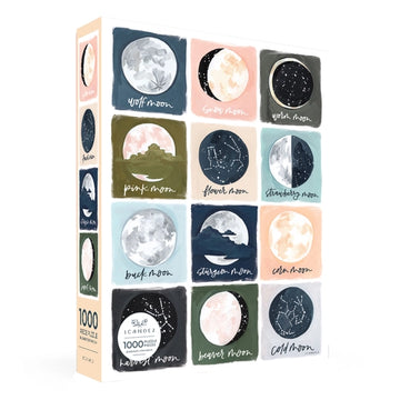 Painted Moons 1000 Piece Jigsaw Puzzle