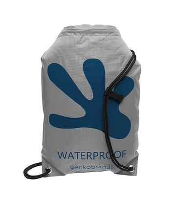 Waterproof Drawstring Backpack - Grey / Navy
