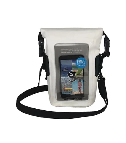 Waterproof Phone Tote Dry Bag - White