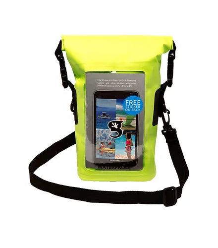 Waterproof Phone Tote Dry Bag - Bright Green