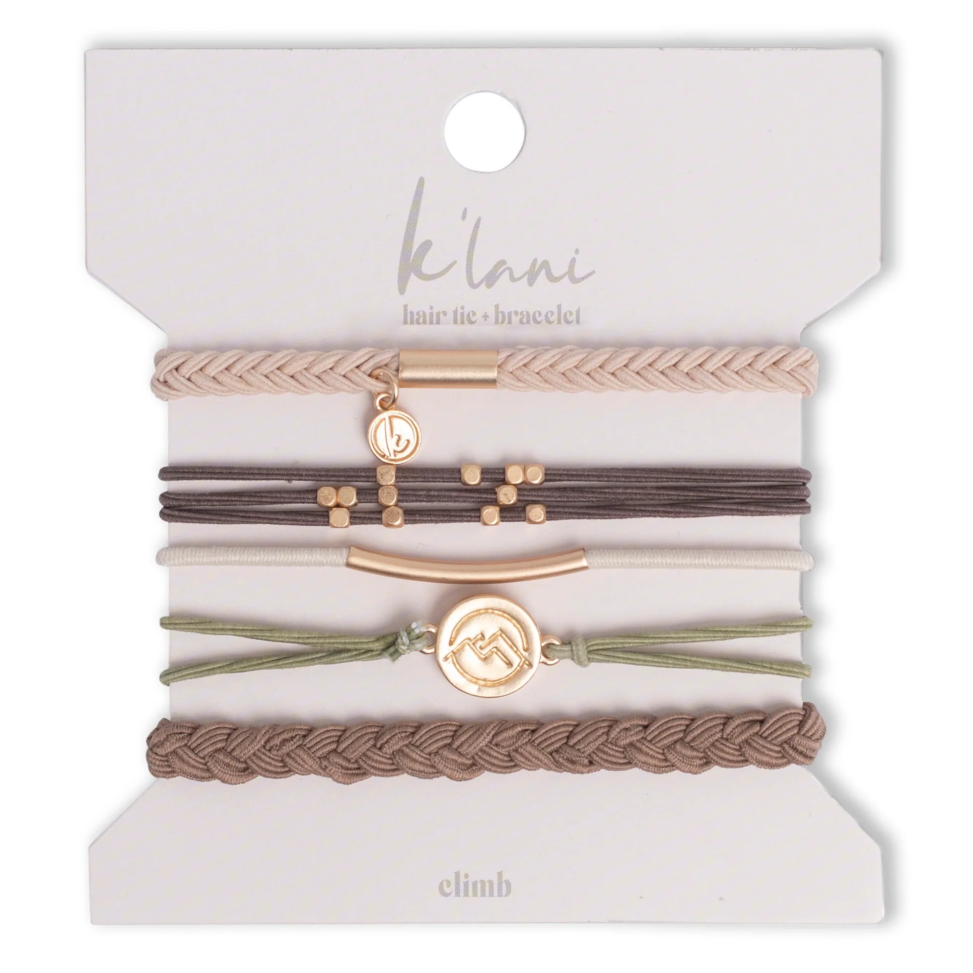 K'Lani Hair Tie Bracelets- Set of 5