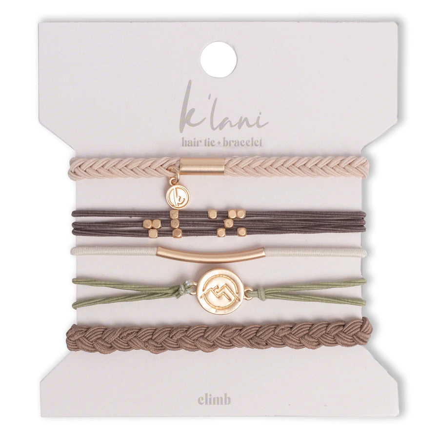 K'Lani Hair Tie Bracelets- Set of 5