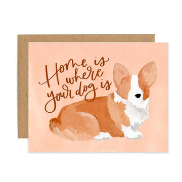 Corgi Home Greeting Card