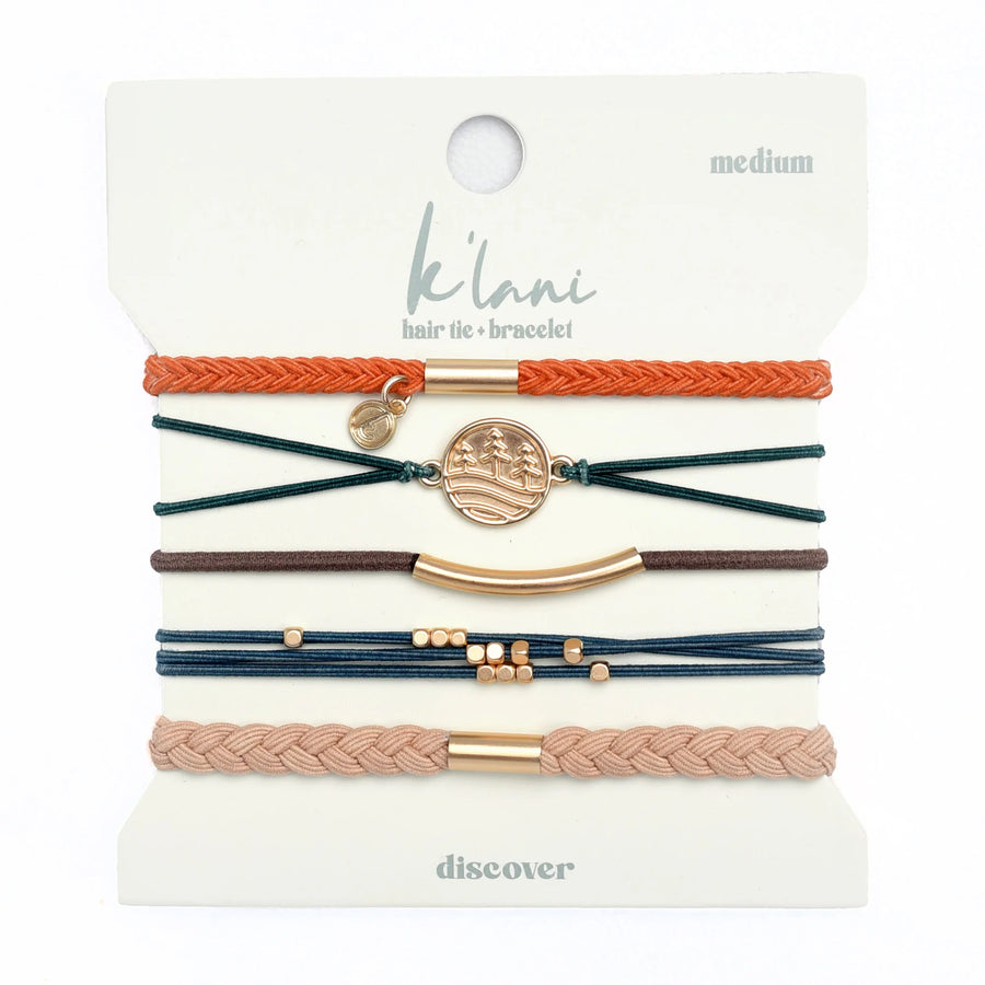 K'Lani Hair Tie Bracelets- Set of 5
