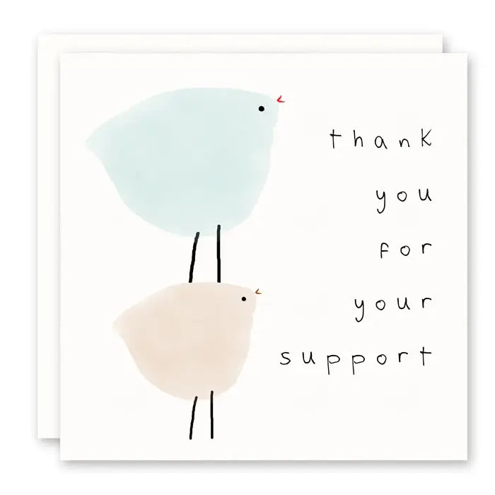 Thank You For Your Support Card - Thank You Card
