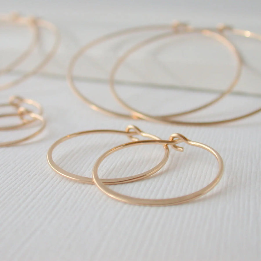 Classic Round Hoop Earrings