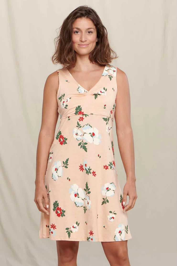 Rosemarie Sleeveless Dress - Buckthorn Floral