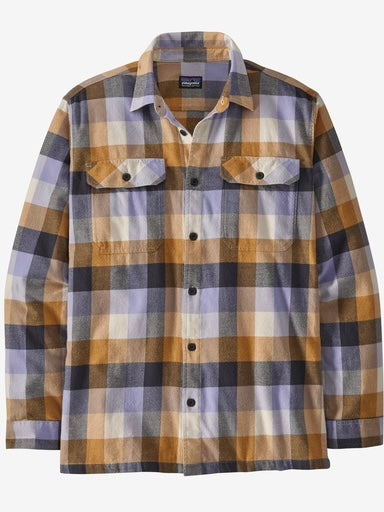 Patagonia Men's MW Fjord Flannel -  Guides Dried Mango