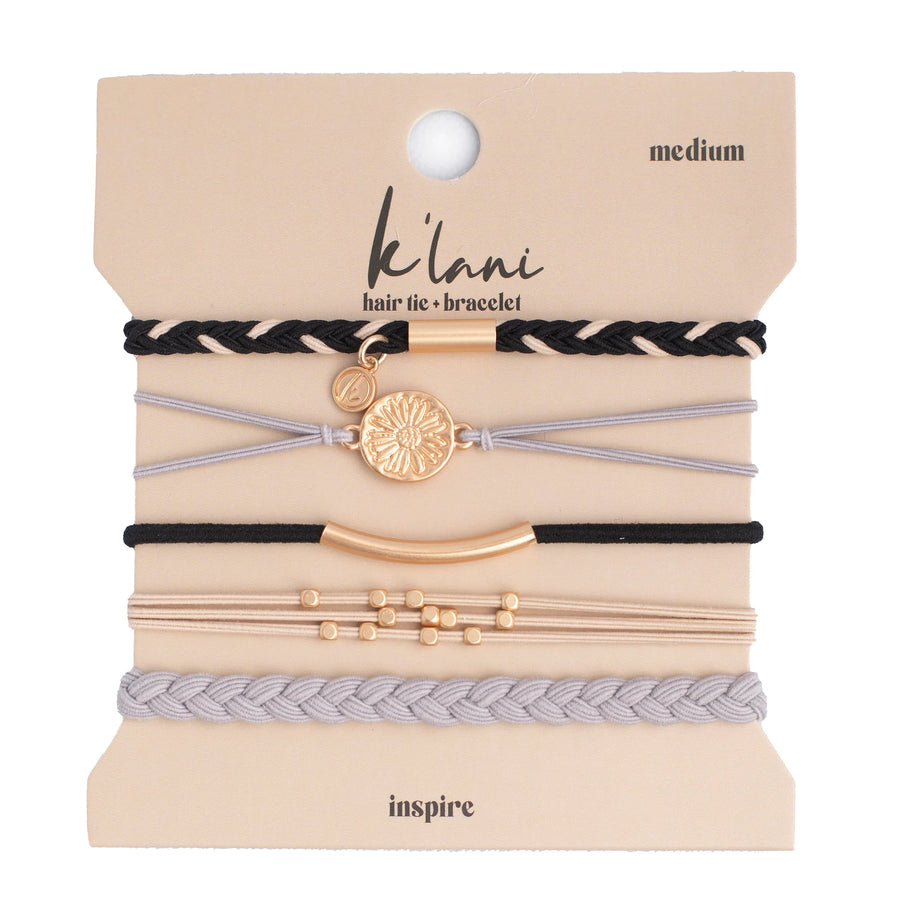 K'Lani Hair Tie Bracelets- Set of 5